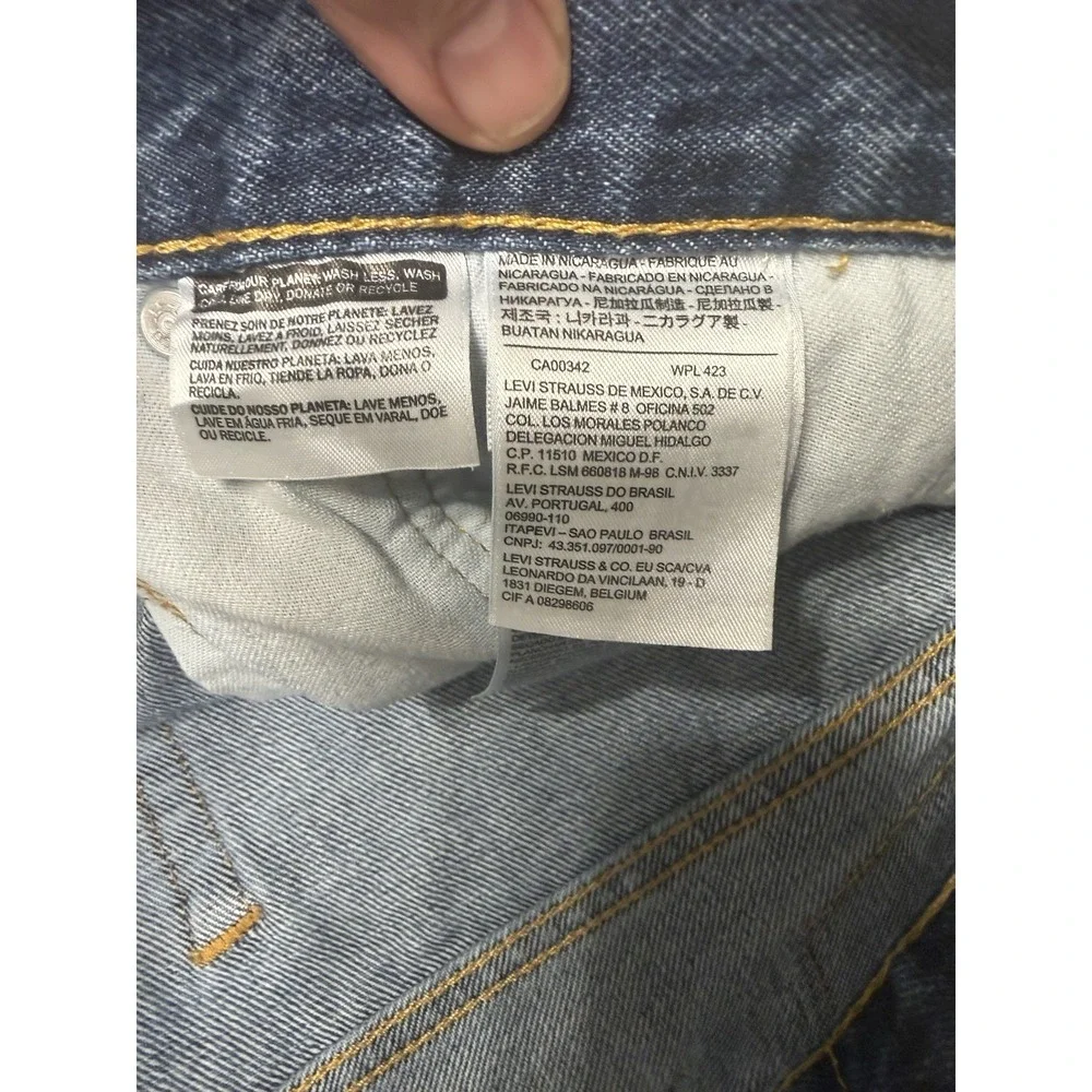 Levi's Men's 505‎ Straight Leg Regular Fit Blue Jeans Size 46 X 32